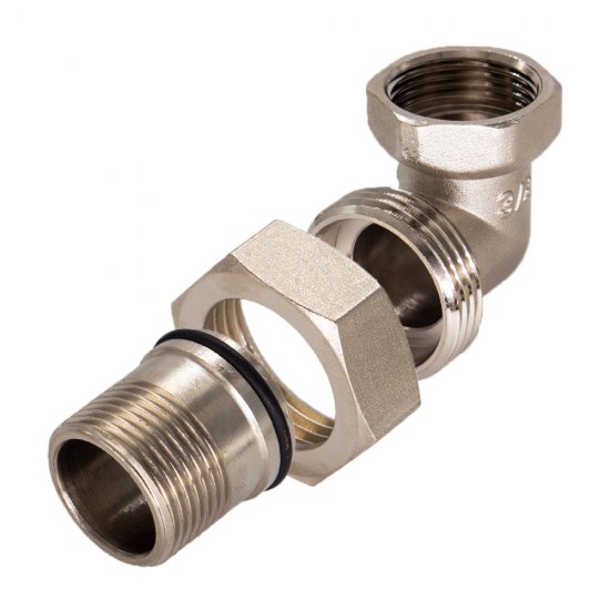 Американка угловая CTM 1 ВР(г) х 1 НР(ш) латунная (CRAE0001)