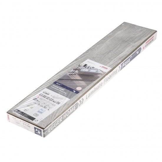 Ламинат 33 класс Egger Home мрамор кандела светло-серый 2,542 кв.м 8 мм с фаской влагостойкий широкий