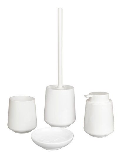 Стакан для зубных щёток Zenfort Блум пластик цвет белый