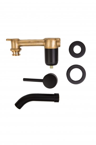 Смеситель для раковины 5.62, скрытый монтаж, однорычажный, цвет черный матовый