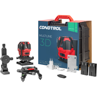 Уровень лазерный Condtrol Multiline 3D зеленый луч штатив в комплекте, 50 м