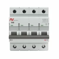 Автоматический выключатель модульный EKF Averes AV-6 4Р 32А тип D 6 кА 400 В (mcb6-4-32D-av)