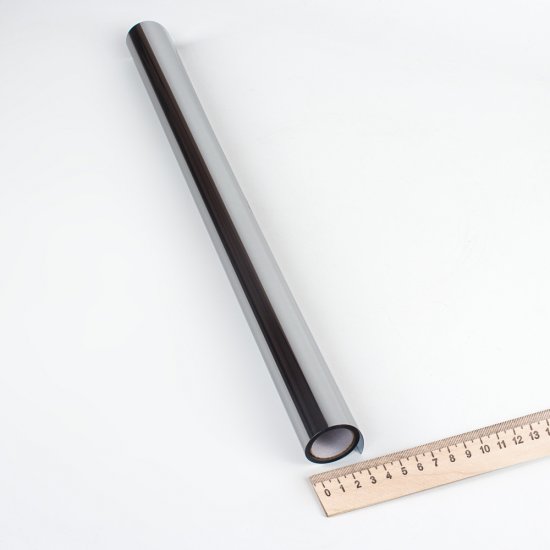 Пленка статическая декоративная для окон серая 0,45х1,5 м Room Decor