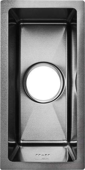 Мойка для кухни врезная М11B Delinia 20x40 см глубина чаши 17 см нержавеющая сталь цвет черный