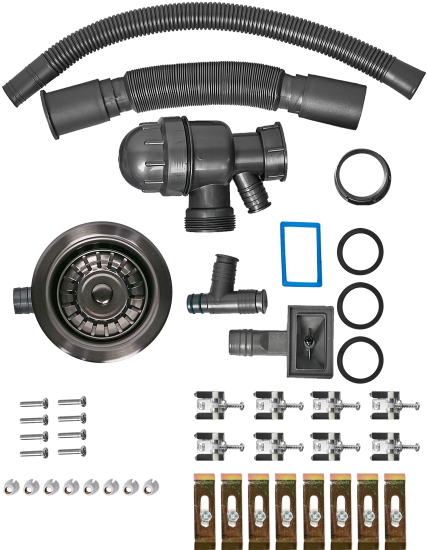 Мойка для кухни врезная М11B Delinia 20x40 см глубина чаши 17 см нержавеющая сталь цвет черный
