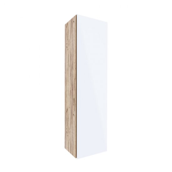 Пенал Ulitka Colombina 32 см подвесной белый/дуб золотой