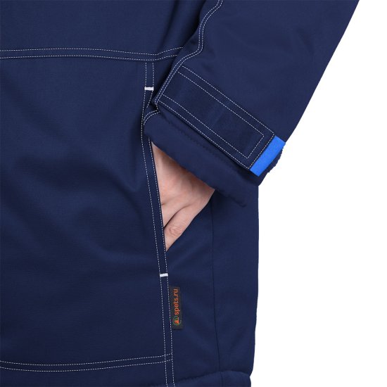 Костюм рабочий женский утепленный ГК Спецобъединение КМ-10 52-54 рост 158-164 см темно-синий/васильковый