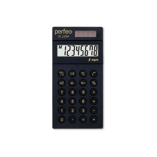 Карманный восьмиразрядный калькулятор Perfeo PF_C3709