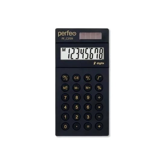 Карманный восьмиразрядный калькулятор Perfeo PF_C3709