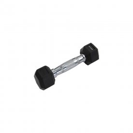 Шестигранная обрезиненная гантель Harper Gym nt168