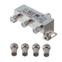 ТВ делитель Rexant 3 F-выхода +4 F-разъема (05-6102)