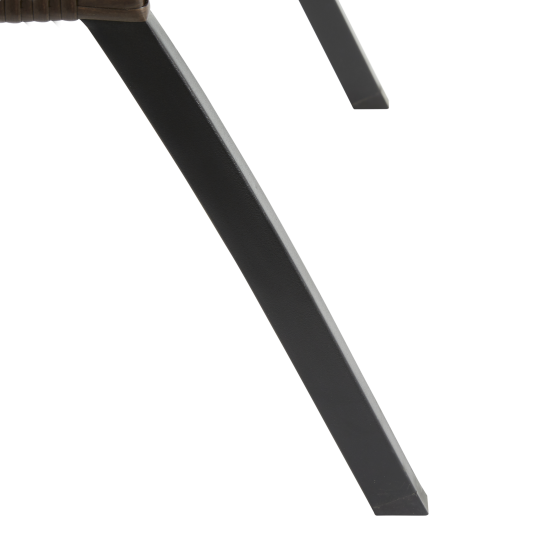 Шезлонг складной Zena Fix 197.5x65x77см сталь/ полиротанг цвет коричневый