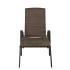 Шезлонг складной Zena Fix 197.5x65x77см сталь/ полиротанг цвет коричневый