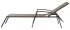 Шезлонг складной Zena Fix 197.5x65x77см сталь/ полиротанг цвет коричневый