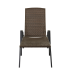 Шезлонг складной Zena Fix 197.5x65x77см сталь/ полиротанг цвет коричневый
