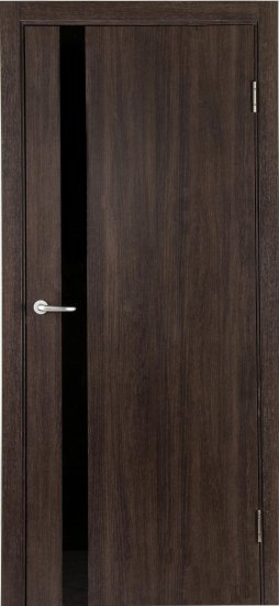 Дверь межкомнатная со стеклом Мирра 60x200 см Hardflex цвет дуб кастелло с замком и петлями