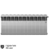 Радиатор секционный Royal Thermo Biliner RTBSSVR35012 350/87 12 секций нижнее правое подключение биметалл серый