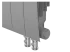 Радиатор секционный Royal Thermo Biliner RTBSSVR35012 350/87 12 секций нижнее правое подключение биметалл серый