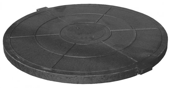 Люк ППК тип Л 580x60 мм до 3 т черный полимерпесчаный