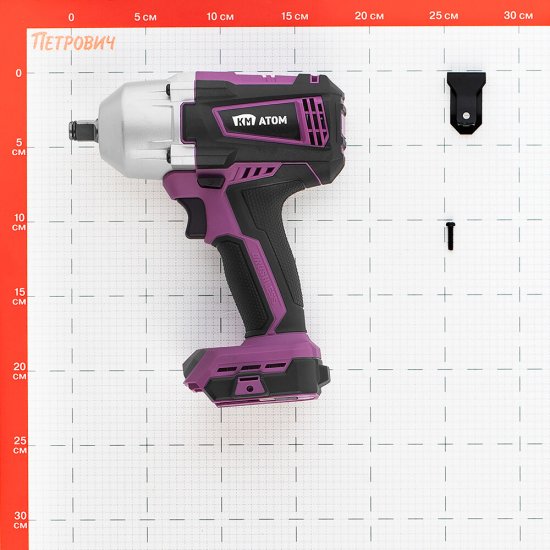 Гайковерт ударный аккумуляторный КМ АТОМ 18 В без АКБ и ЗУ (СIW-183BL)