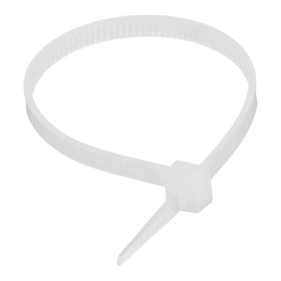 Стяжка кабельная КМ 150х3,6 мм нейлоновая белая (100 шт.) (ЦБ-00020778)