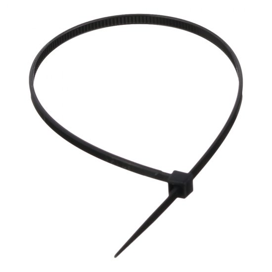Стяжка кабельная КМ 200х2,5 мм нейлоновая черная (100 шт.) (ЦБ-00020787)