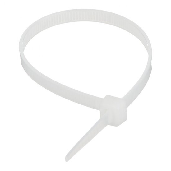 Стяжка кабельная КМ 200х4,8 мм нейлоновая белая (100 шт.) (ЦБ-00020782)