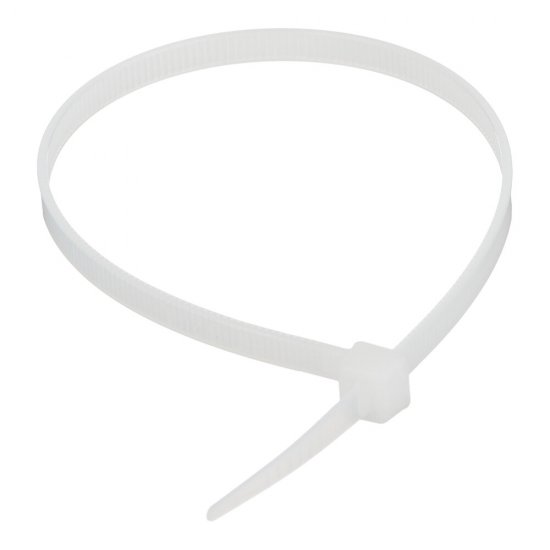 Стяжка кабельная КМ 250х4,8 мм нейлоновая белая (100 шт.) (ЦБ-00020783)