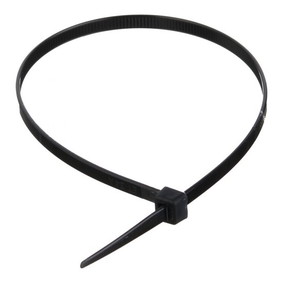 Стяжка кабельная КМ 300х4,8 мм нейлоновая черная (100 шт.) (ЦБ-00020794)