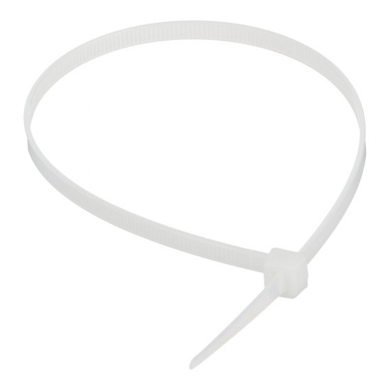 Стяжка кабельная КМ 300х4,8 мм нейлоновая белая (100 шт.) (ЦБ-00020784)