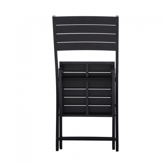 Набор из 2-х стульев складных Naterial Xara 55x86x46 см алюминий цвет темно-серый