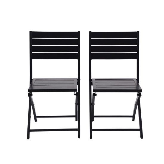 Комплект стульев складных Naterial Xara 55x86x46 см алюминий серый 2 шт