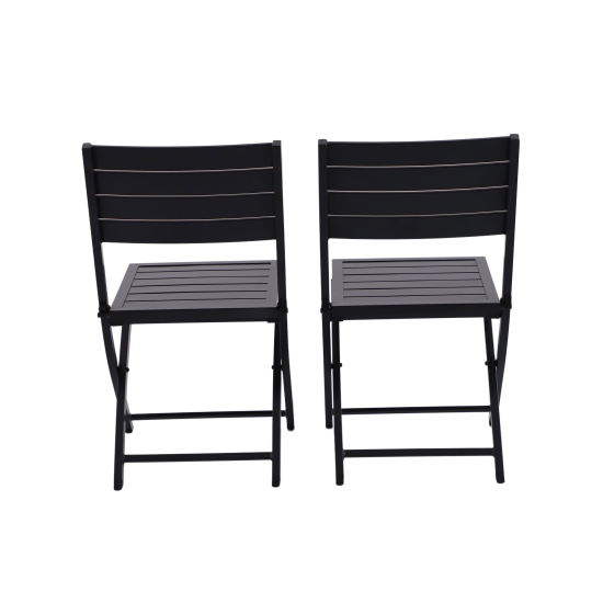 Комплект стульев складных Naterial Xara 55x86x46 см алюминий серый 2 шт