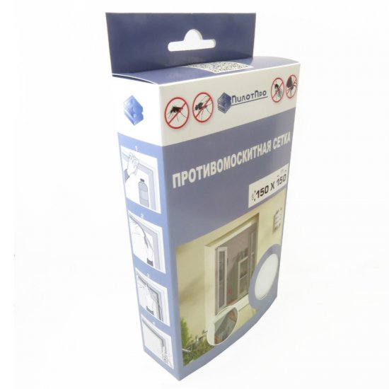 Сетка москитная 1500х1500 мм для окна универсальная белая
