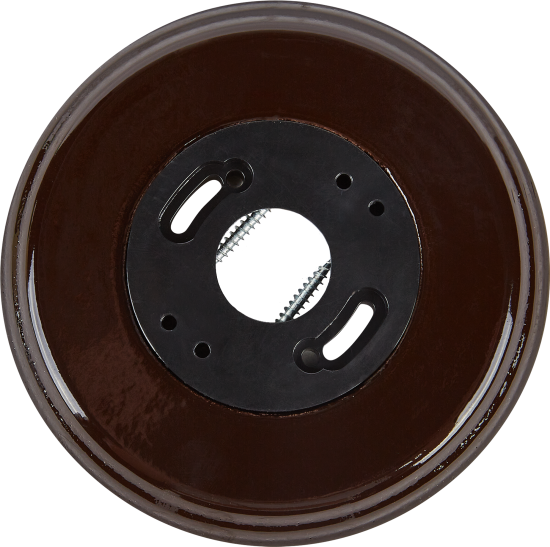 Рамка Electraline 1 пост керамика коричневая