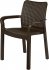 Стул Ingreen Rattan 50.6x58x83.3 см пластик коричневый
