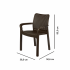 Стул Ingreen Rattan 50.6x58x83.3 см пластик коричневый