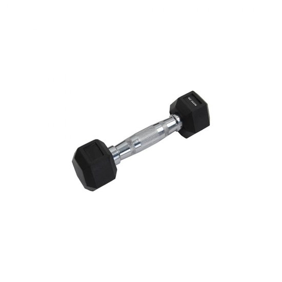 Шестигранная обрезиненная гантель Harper Gym nt166