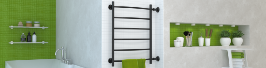 Полотенцесушитель водяной Сунержа ВПС-55ПБ 600x500 мм нержавеющая сталь 3/4 цвет черный