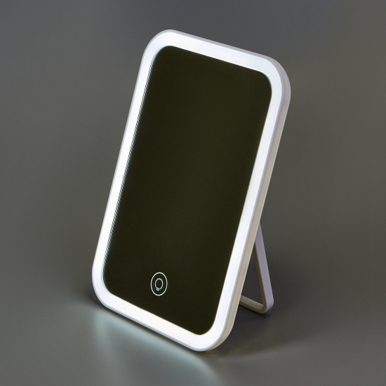 Зеркало косметическое с подсветкой 10259/L на батарейках 13x19 см