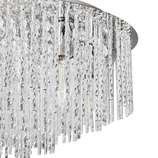 Люстра потолочная Duchess 2126/7S 7 ламп 14 м² цвет бесцветный