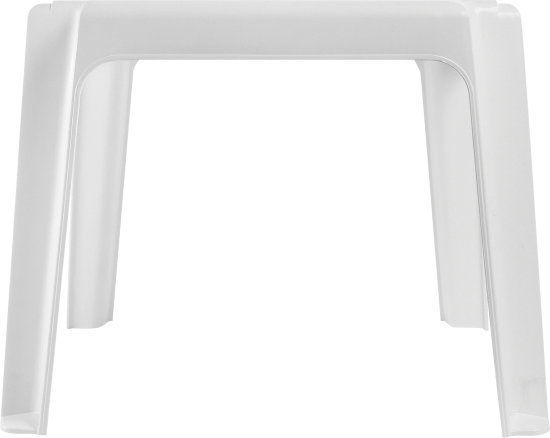 Столик для шезлонга квадратный 45x45 см белый