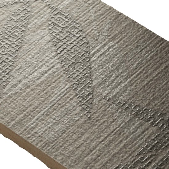 Плитка бордюр Kerama Marazzi Тессуто бамбук серая 250x77x8 мм