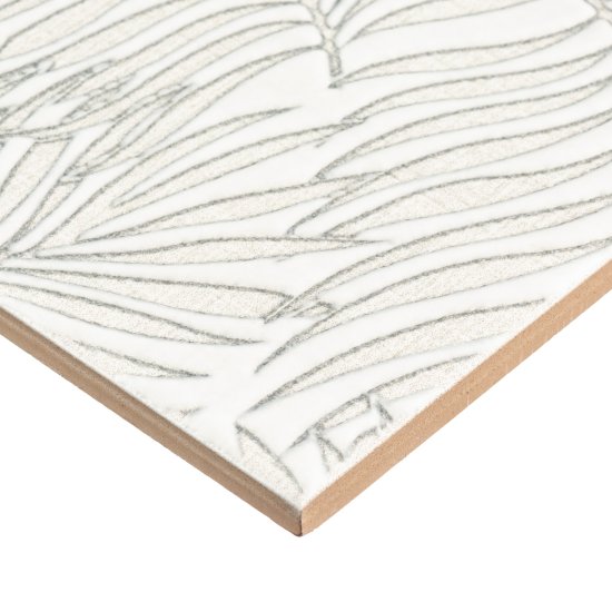 Плитка декор Kerama Marazzi Тессуто листья серая 400x250x8 мм