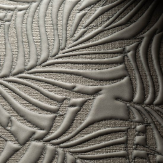 Плитка декор Kerama Marazzi Тессуто листья серая 400x250x8 мм