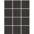 Мозаика Kerama Marazzi Агуста черная из керамогранита 400х300х7 мм квадрат (8 шт.=0,922 кв.м)
