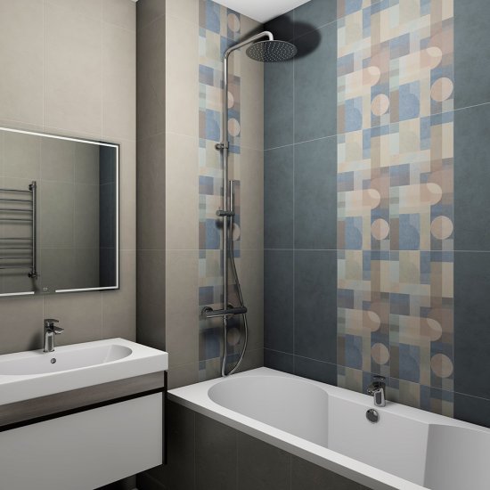 Плитка облицовочная Kerama Marazzi Чементо синяя темная 600x300x9 мм (10 шт.=1,8 кв.м)