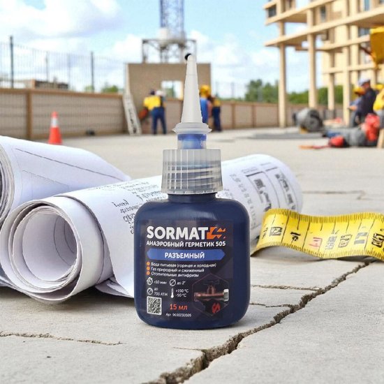 Герметик для резьбовых соединений Sormat 505 синий 15 мл