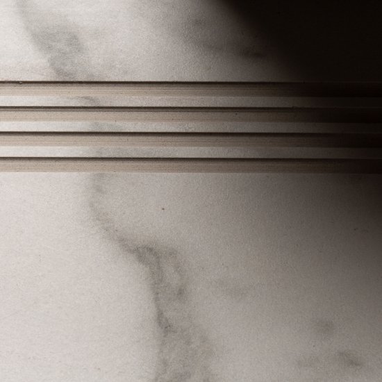 Керамогранит ступень с подступенком Estima Melody MO101 белый 1200х330х10 мм