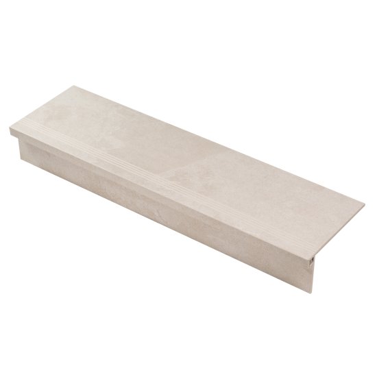 Керамогранит ступень с подступенком Estima Terra TE01 бежевый неполированный 1200х330х10 мм